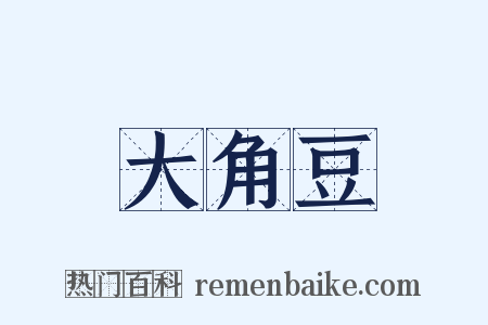大角豆是什么意思的图片